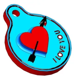 heart keychain