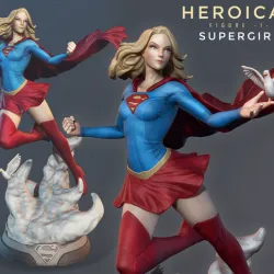 Heroicas - Figure 1 - Supergirl - 3D print model