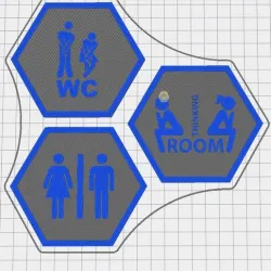 Hex Tile WC