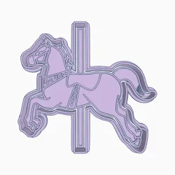 HORSE CAROUSEL COOKIE CUTTER