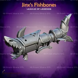 Jinx Fishbones LOL league of legends - Fan Art 3D print model