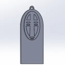 kaonashi keychain