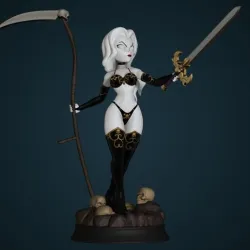 Lady Death + NSFW version (Cartoon)