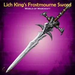 Lich King - Frostmourne - Fan Art 3D print model