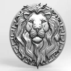 Lion bas-relief 3 CNC