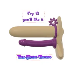 Male Penis Stimulation double penetration dp mmf penis sleeve For Man ps-348 3d print cnc Silicone or Flex