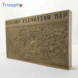 MERCURY ELEVATION MAP FOR DESKTOP OR WALL HANGING