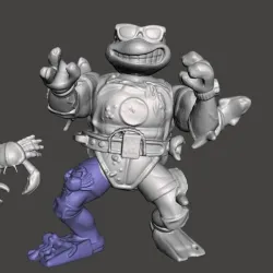 MIKE THE SEWER SURFER TMNT VINTAGE ACTION FIGURE