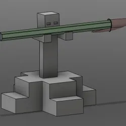 Minecraft zombie pencil holder