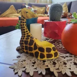 Mold for cement pots in the shape of a giraffe