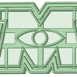 Monsters inc Logo cookie cutter