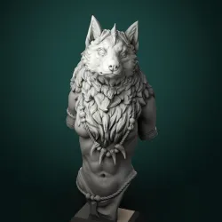 Oleana the Werewolf Queen bust