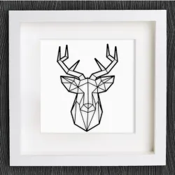 ORİGAMİ CUSTOMİZABLEORİGAMİ DEER HEAD