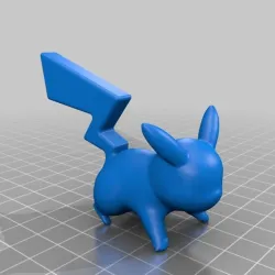 Pikachu tail fix (and flower pot)