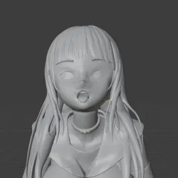 Print Ready Sexy Nude Anime Girl HQ