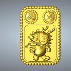 Q5 type  Zodiac pendant 5 dragon