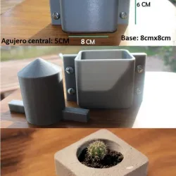 Rectangular pot mould