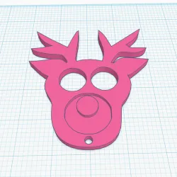 Reindeer Self Defense KeyChain