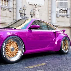 RWB BBS style Wheel and Tire FRONT and REAR for RC and diecast model  1/43 1/24 1/18