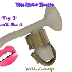 Scrotum click-cluck cage Fixation Ring Bondage Male Chastity device balls clamp holder sc-20 3d print cnc