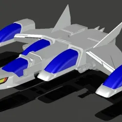 Ship of "Los Halcones Galacticos" (Silverhawks)