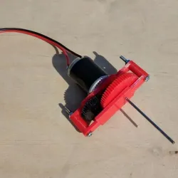 Small DC motor gearbox 15:1