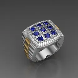 Solitaire Gents Rolex Ring