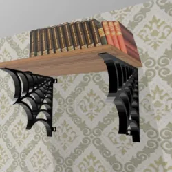 spiderweb bookshelf - mobilephone shelf
