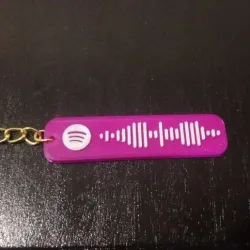 Spotify code keychain