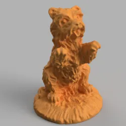 standing dog