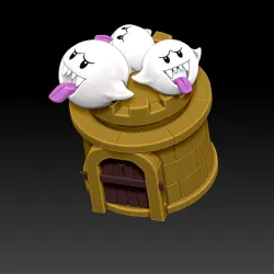 super mario-boo piggy bank