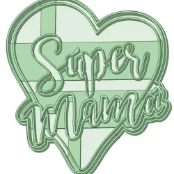 Super mommy cookie cutter