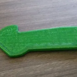 Supermarket trolley key