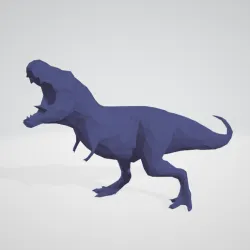 T-Rex Dinosaur Low Poly Res