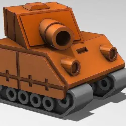 Tank Model from Advance Wars Game