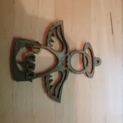 template christmas ball angel