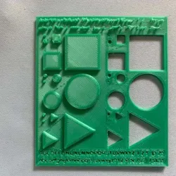 Test the performance of 3D printer, simple, easy and numeric