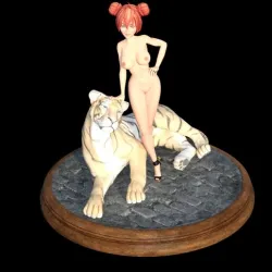 Tiger Master Diorama Sexy Pose