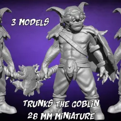 Trunks the Goblin - 3 Models - 28 mm