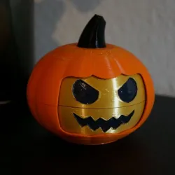 Versatile halloween pumpkin smiley head