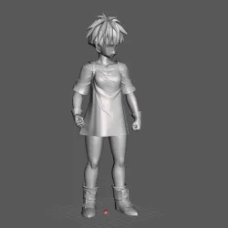 Videl (Short hair)-Dragon Ball 3D Model