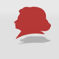 wall decor Beethoven silhouette