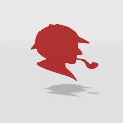 wall decor detective silhouette