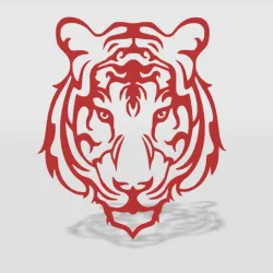 wall decor tiger face