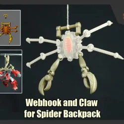 Webhook and Claw Addon for Transformer Spider Backpack