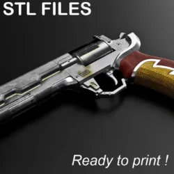 3D STL - Cyberpunk 2077 Hero Revolver