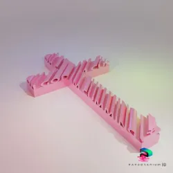 3D Word Shape - Funny Cross (Oh God Im Cumming)