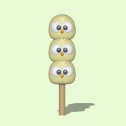 A cute Chick Dango to decorate and play