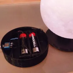 AA Battery base for glowing moon