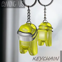 AMONG US KEYCHAIN - HOSPITAL MASK